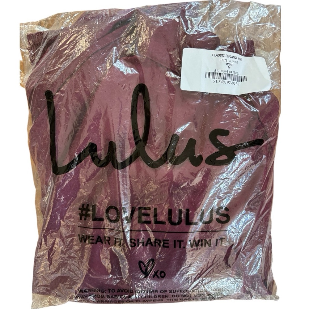 LULUS Classic Elegance Wine Satin Maxi Dress (M) (NWT) - Picture 5 of 5